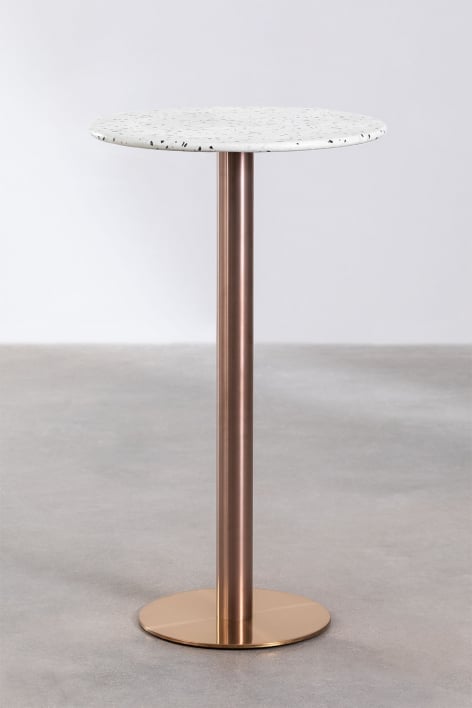 Round Terrazzo High Bar Table (Ø60 cm) Malibu