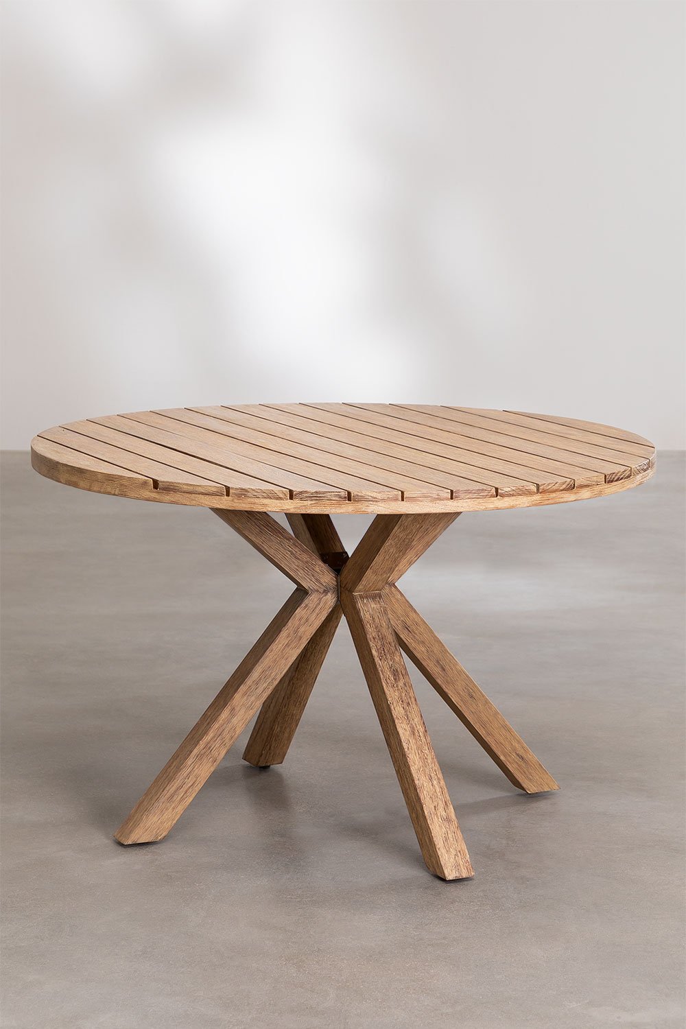 Round Wooden Garden Table Naele SKLUM