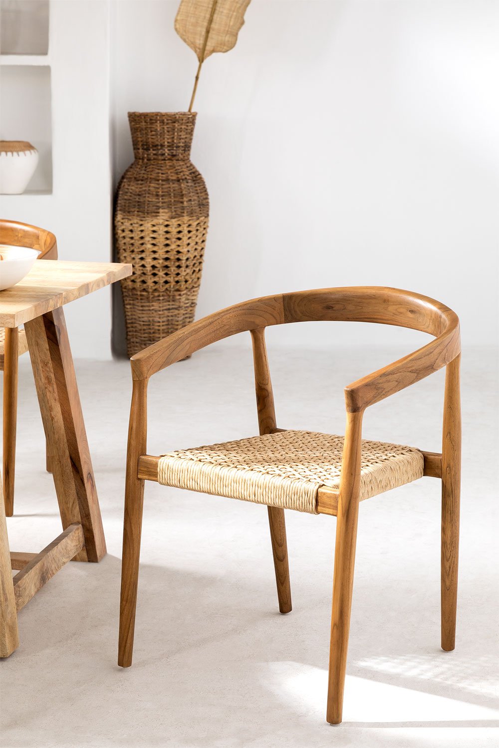 Teak Wood Dining Chair VISBY SKLUM