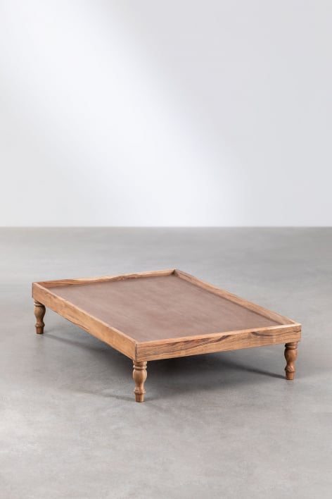Dhel Design acacia wood modular sofa base