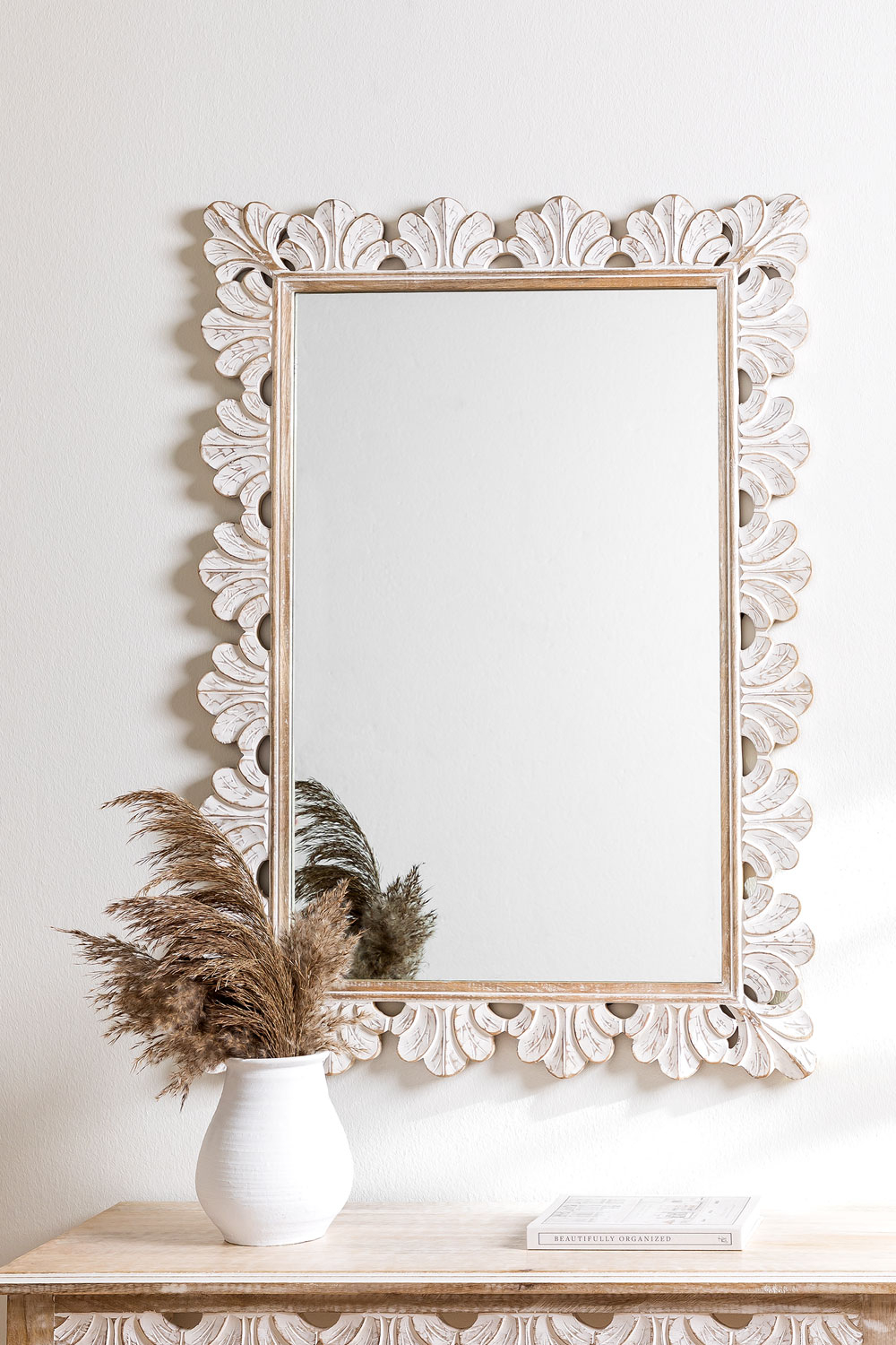 Wood wall deals mirrors