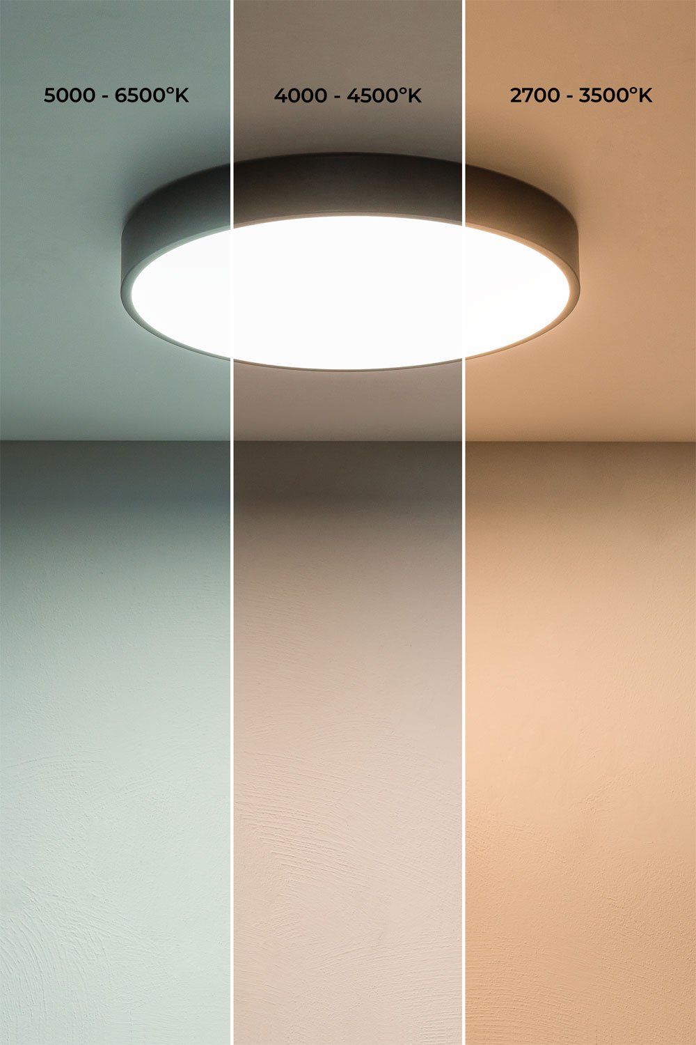 Cosmin iron LED ceiling light Ø40 cm, gallery image 6