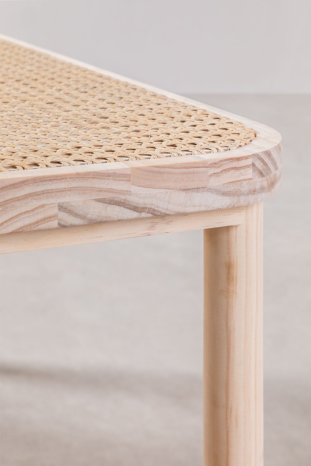 Riolut rattan and wood bench, gallery image 5