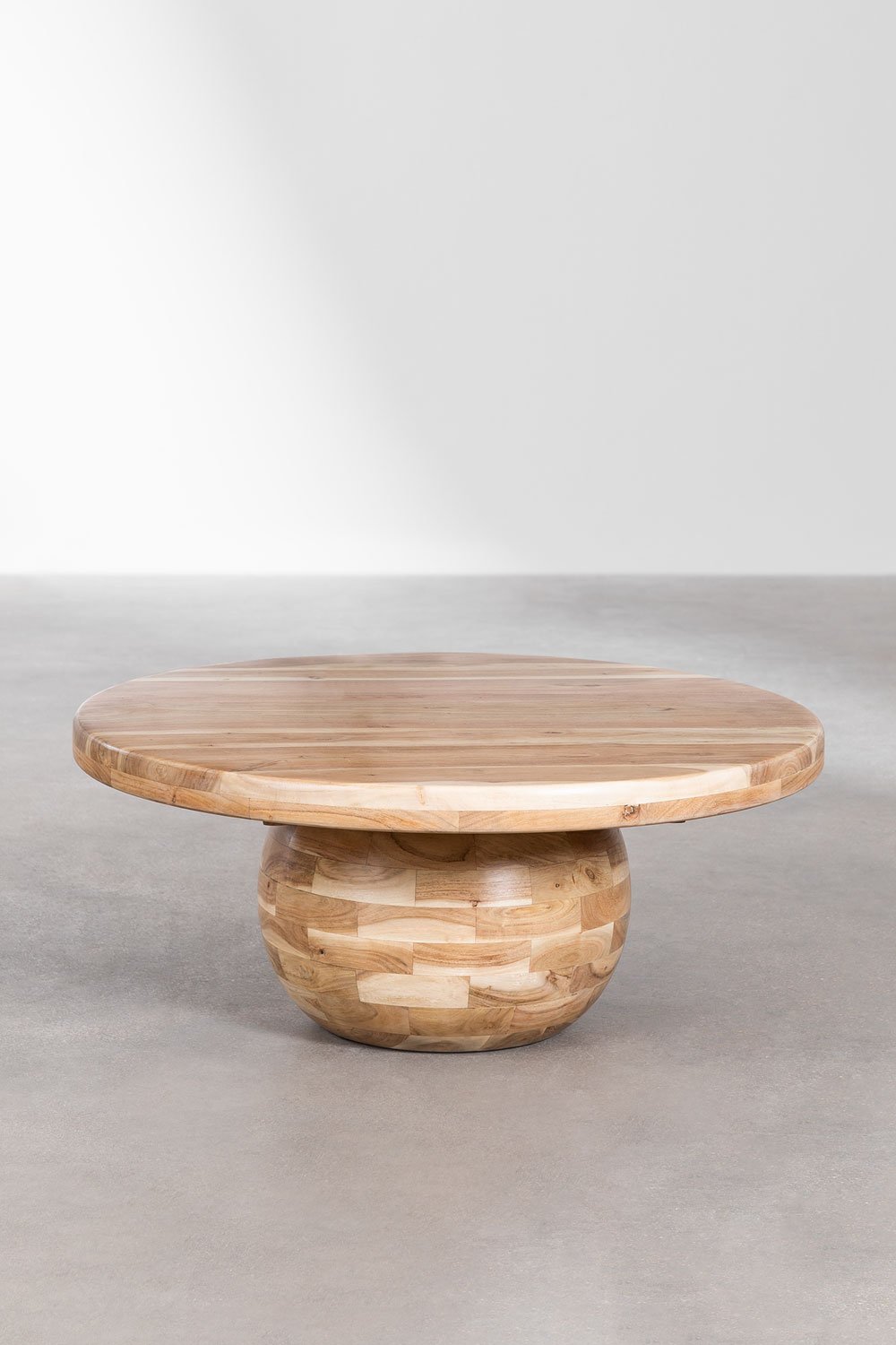 Acacia Wood Coffee Table Dalen (Ø90 cm) , gallery image 2