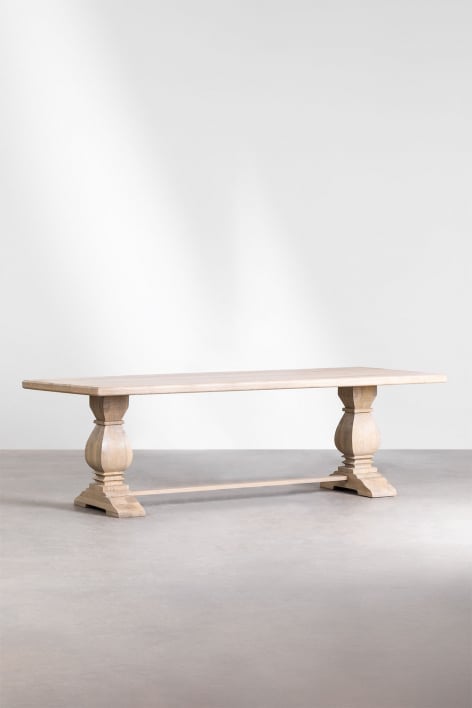 Sanzia rectangular mango wood dining table  (220x100 cm)
