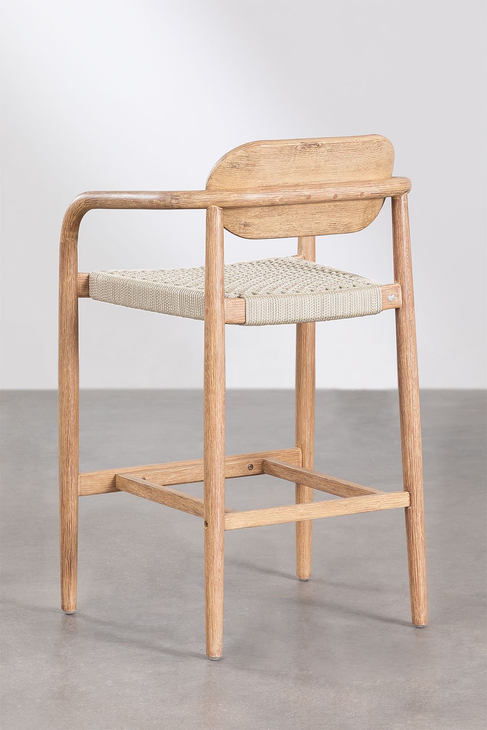 Naele 65 cm high wooden stool, gallery image 3
