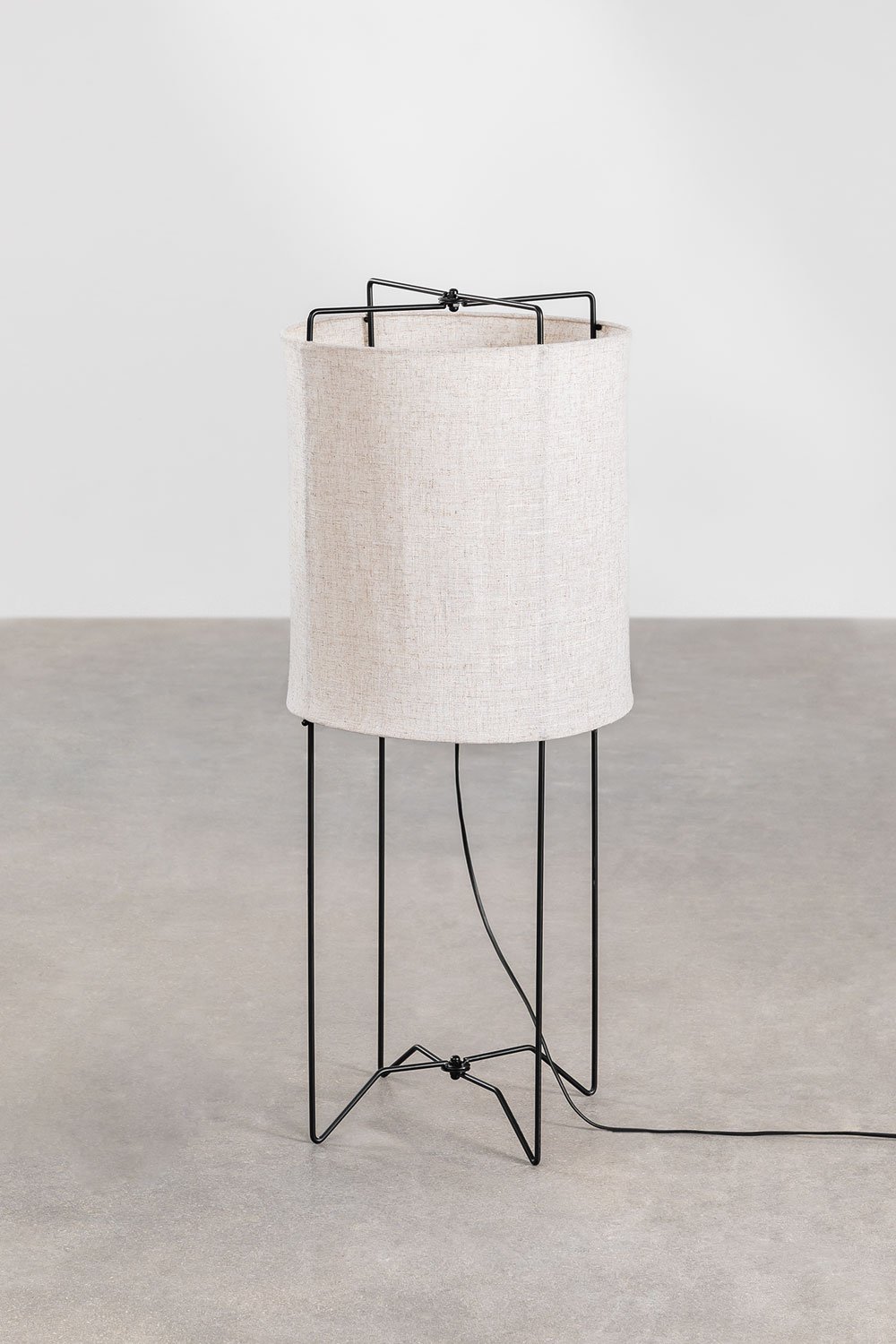 Linen floor deals lamp