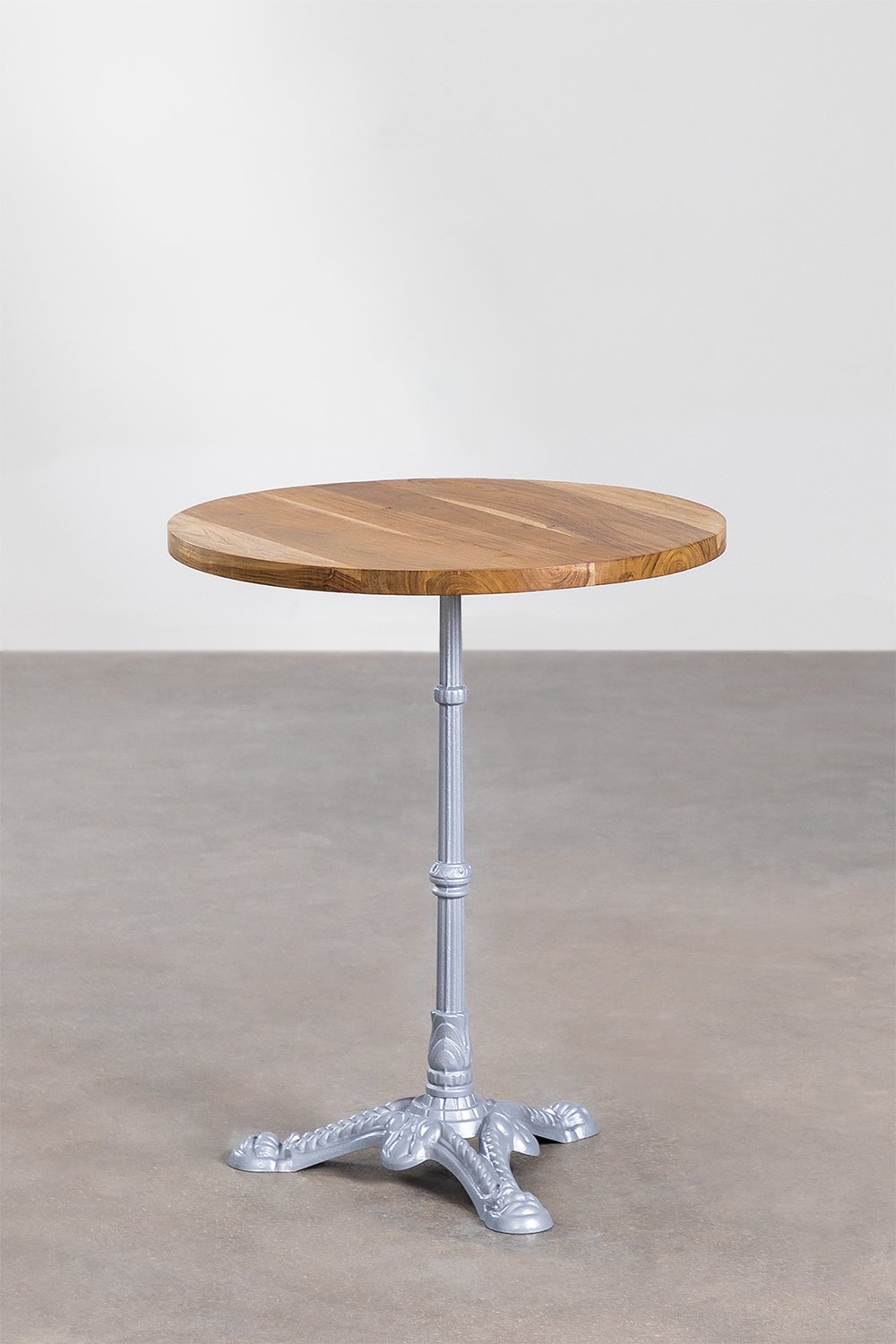 Round Acacia Wood Bar Table Vienna, gallery image 1