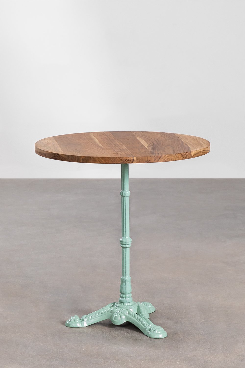 Round Acacia Wood Bar Table Vienna, gallery image 1