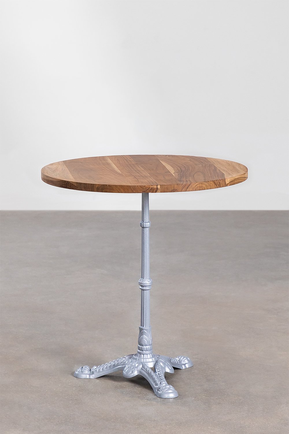 Round Acacia Wood Bar Table Vienna, gallery image 1