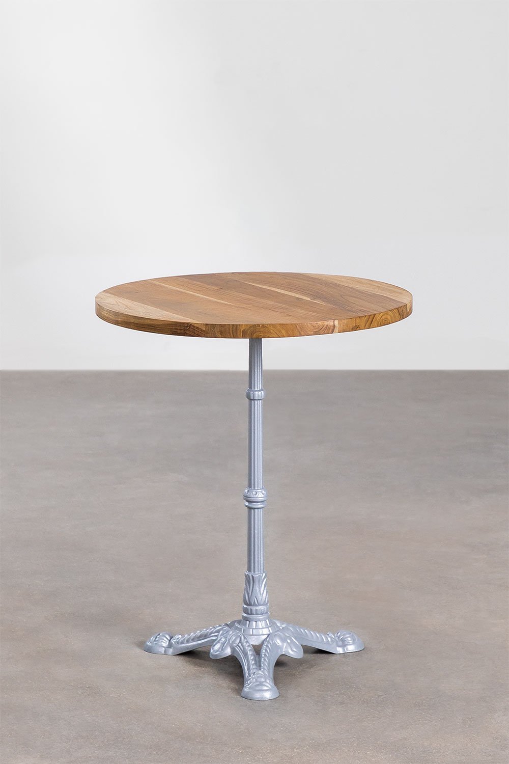 Round Acacia Wood Bar Table Vienna, gallery image 2