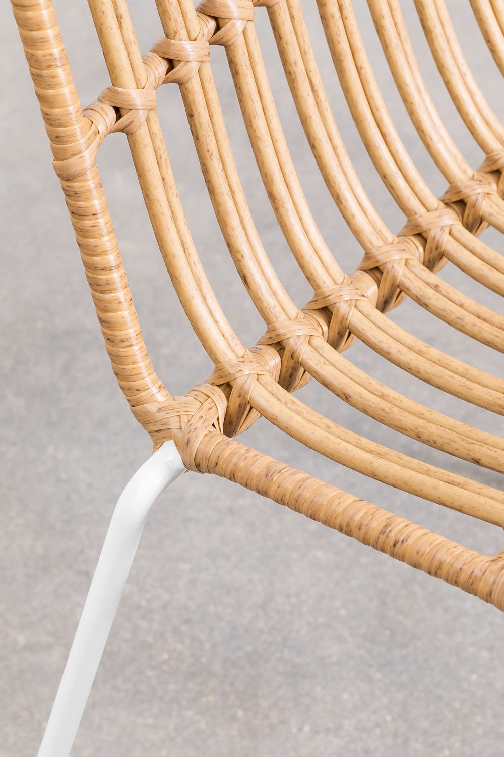 Pack of 2 Synthetic Rattan Dining Chairs Aroa, gallery image 7