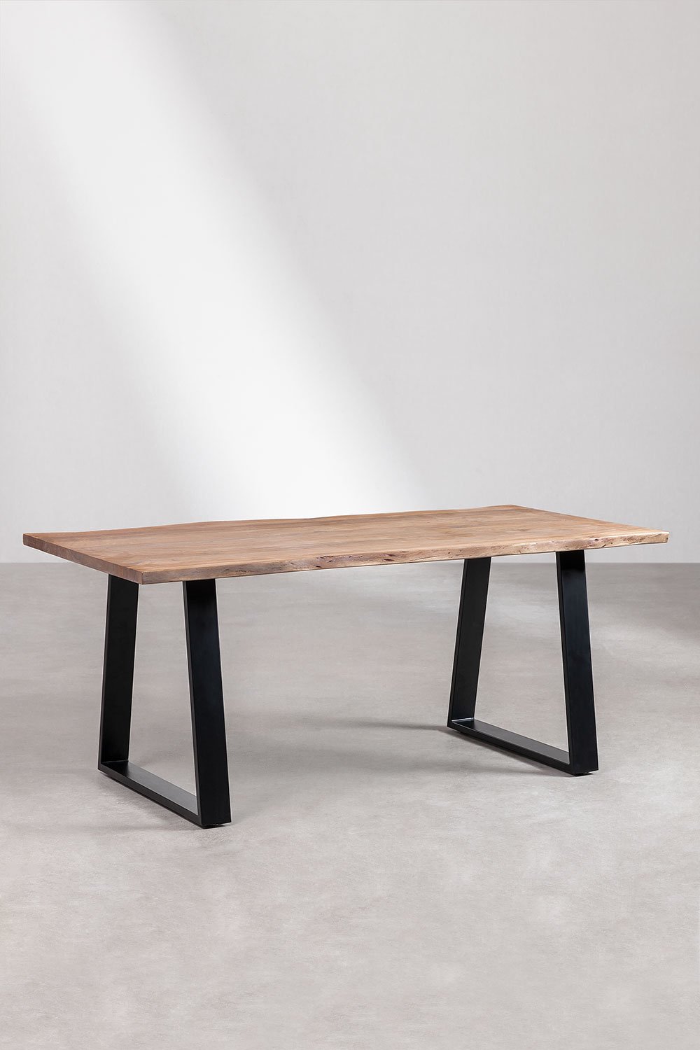 Rectangular Dining Table in Acacia Wood (180x90 cm) Varena, gallery image 2