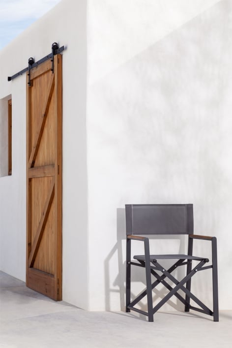 Jordana Folding Garden Director's Chair - Grey Anthracite