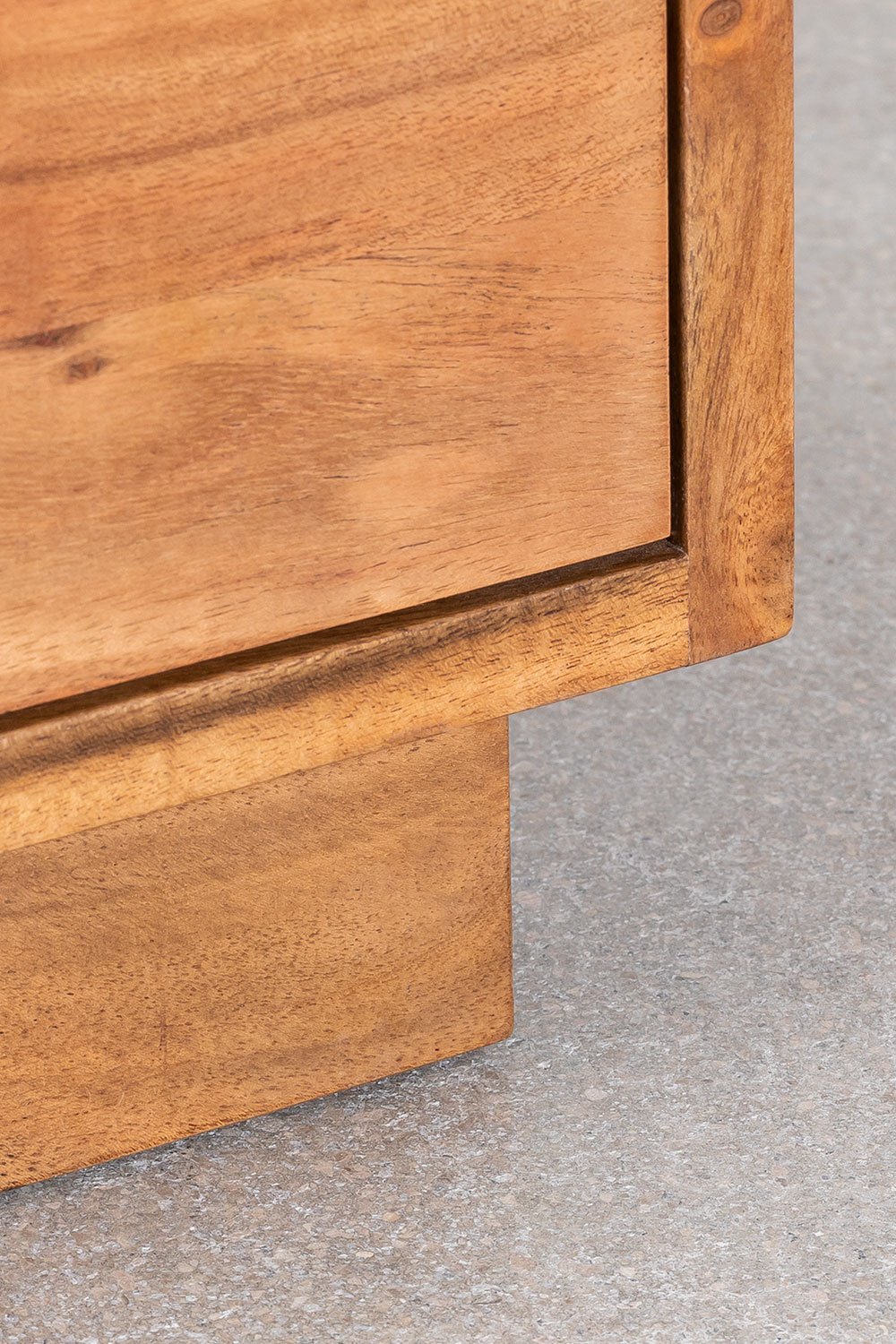 Tasmani acacia wood TV cabinet 200x40 cm, gallery image 6