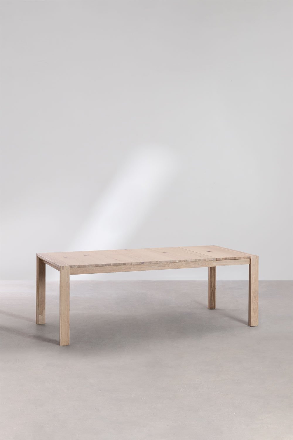 Rectangular dining table 170-250x95 cm extendable in Quëbi wood, gallery image 3