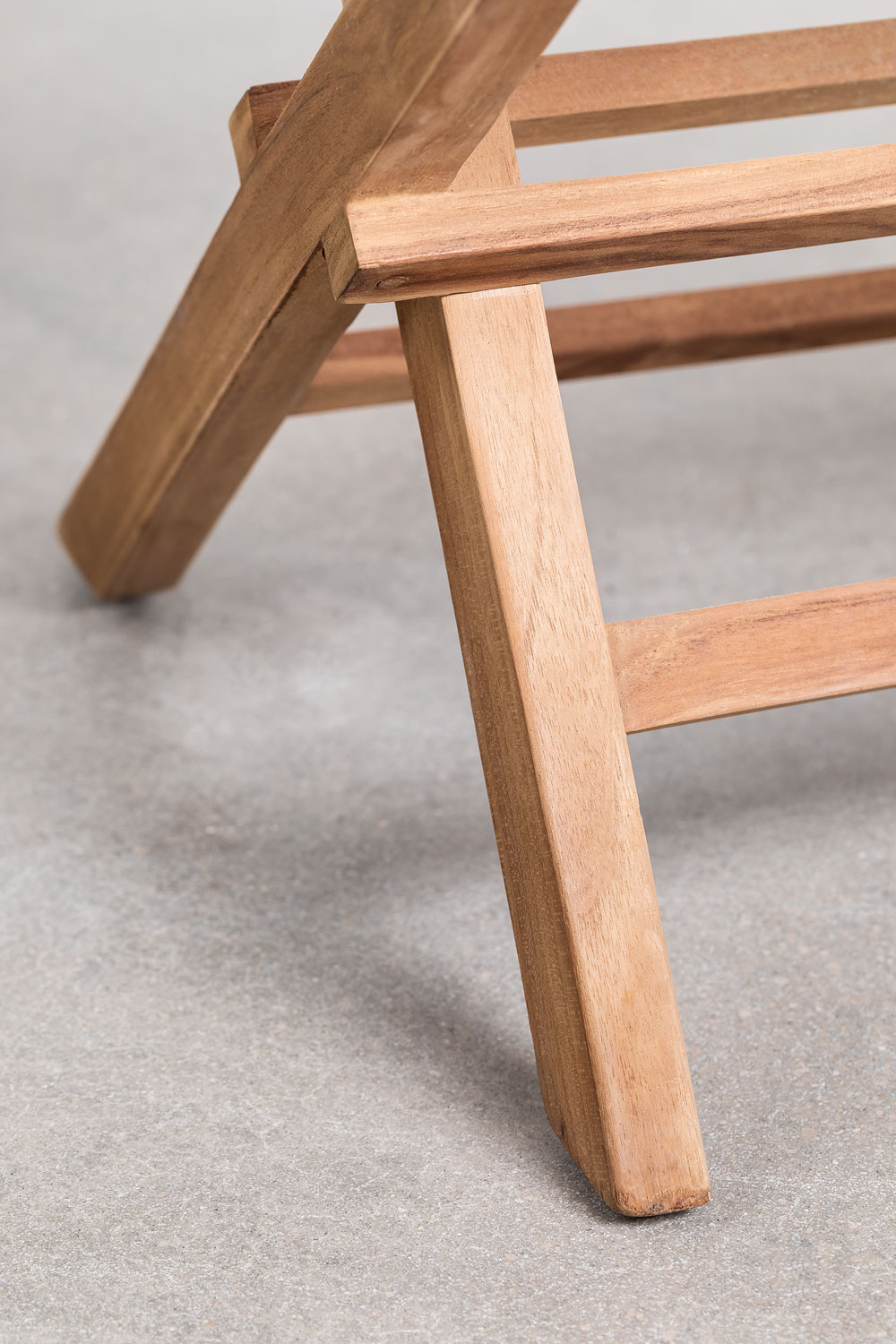 Pack of 2 Folding Teak Wood Dining Chairs with Armrests Pira SKLUM