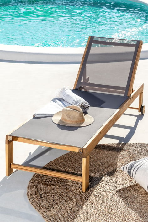 Reclinable Wooden Lounger Valerys