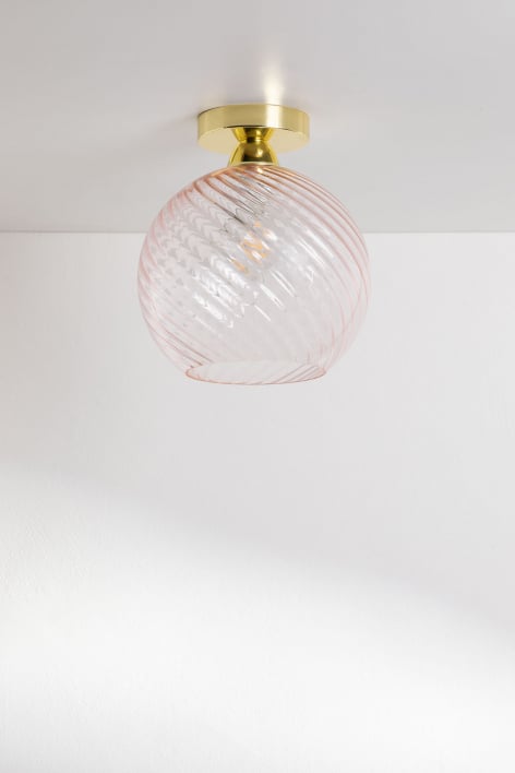 Glass ceiling lamp Ynkai