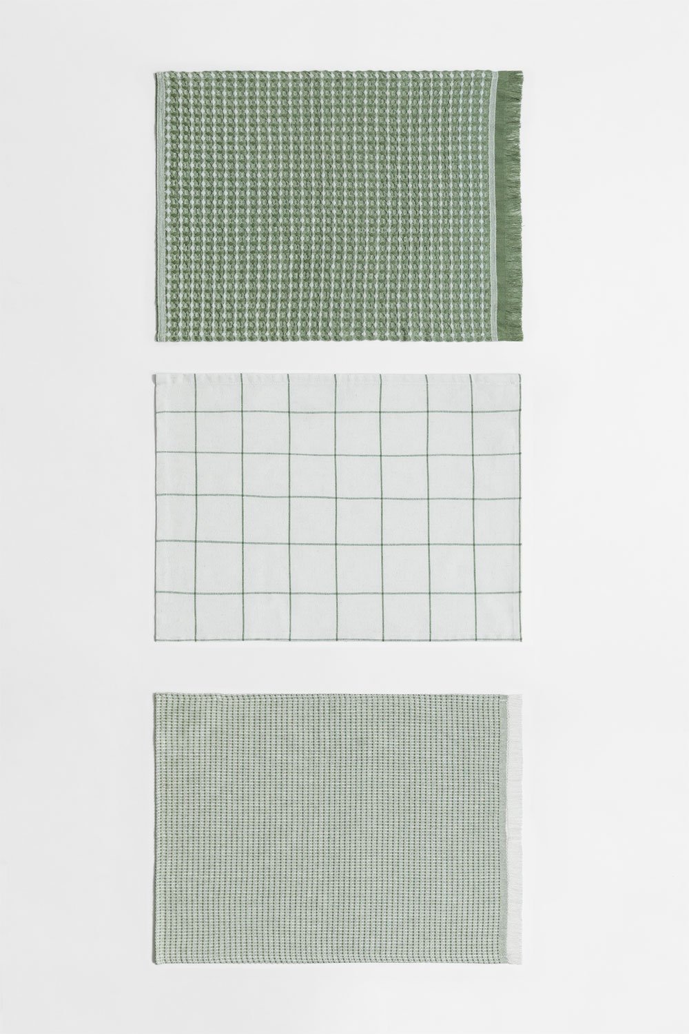 Set of 3 Bijana cotton kitchen towels, gallery image 3