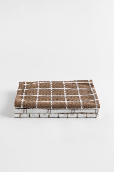 Set of 3 Dacost cotton kitchen towels