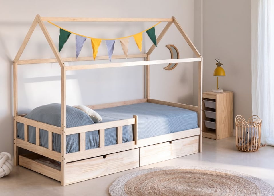 Kelly Kids wooden bed for 90 cm mattress