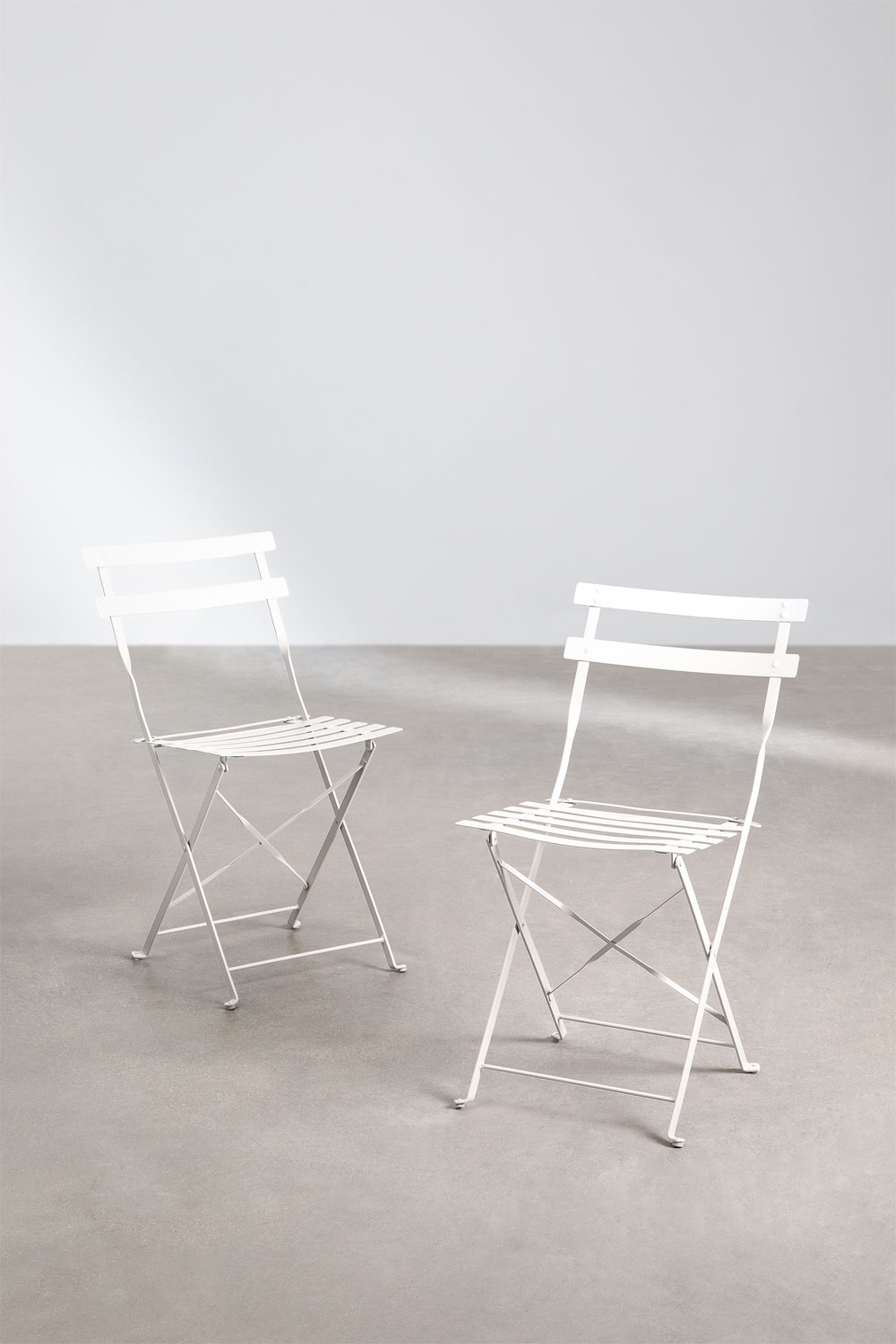 Pack of 2 Foldable Garden Chairs Sergey SKLUM