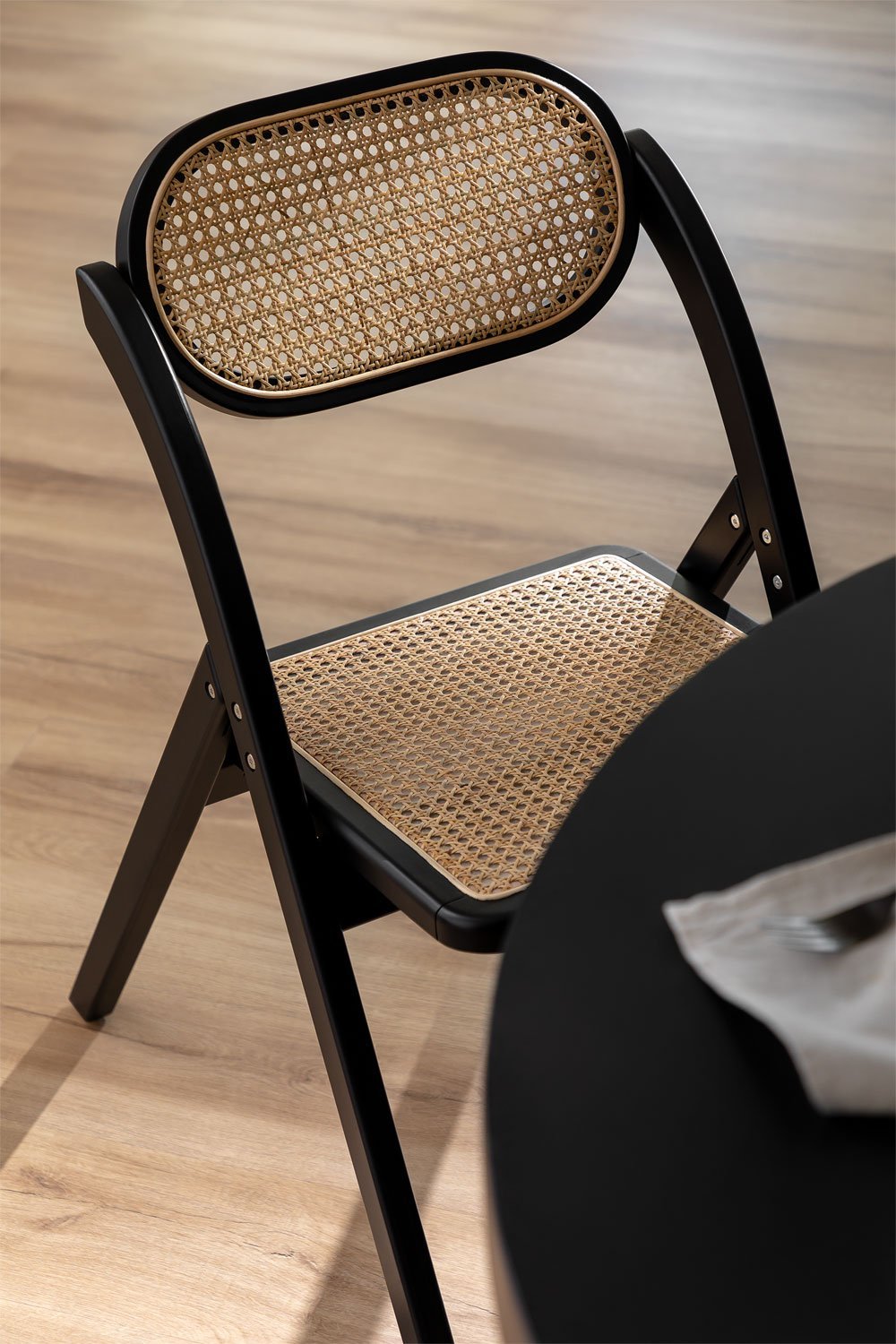 Sia Wooden Folding Dining Chair, gallery image 1