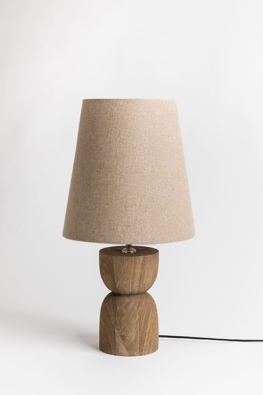 Mango wood table lamp Cruster, gallery image 2