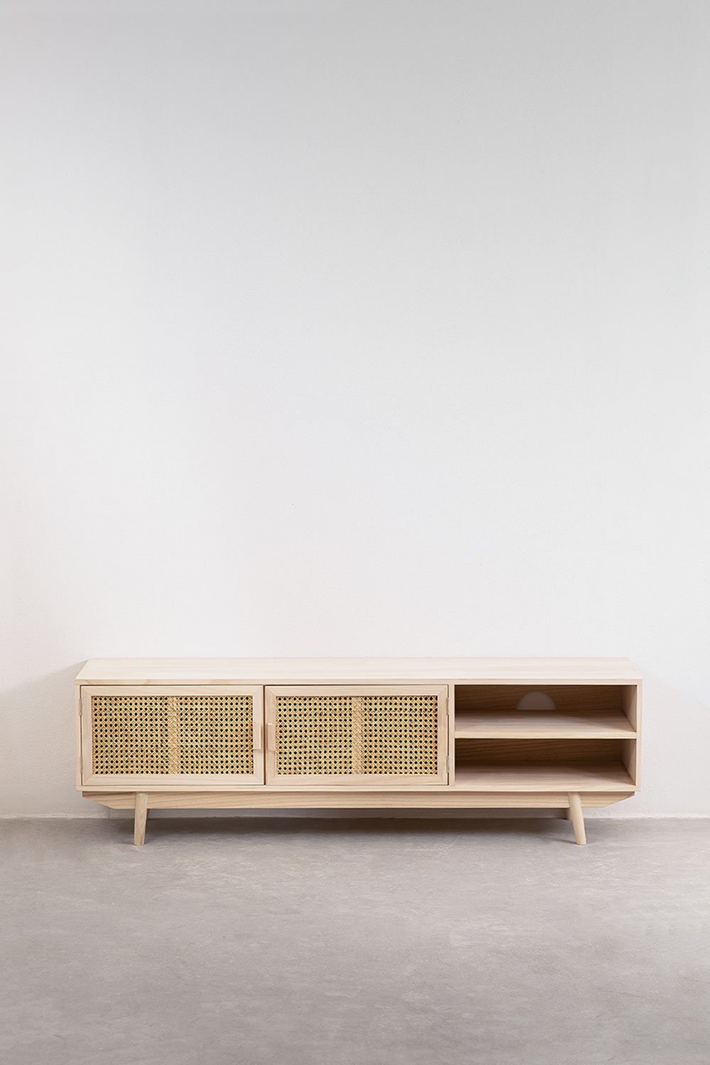 Ralik wooden TV cabinet 150x40 cm, gallery image 4