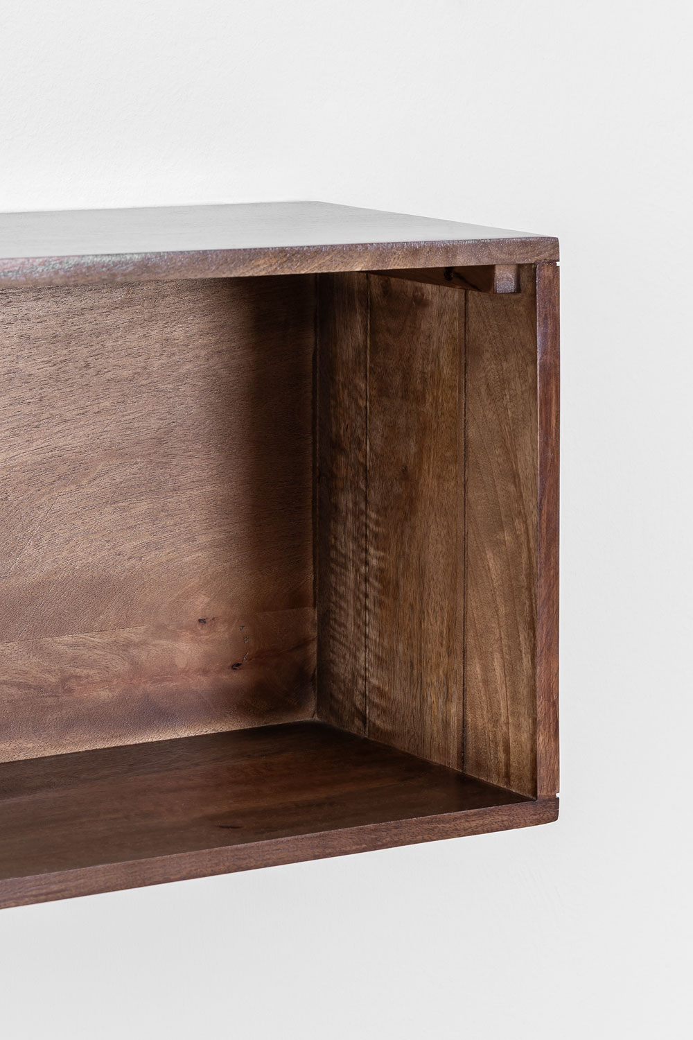 Evans mango wood and jute wall shelf SKLUM