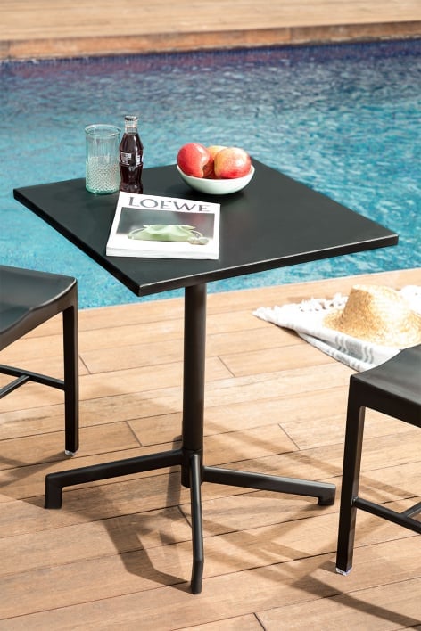 Foldable & Convertible Bar Table in 2 heights Dely (60x60 cm)