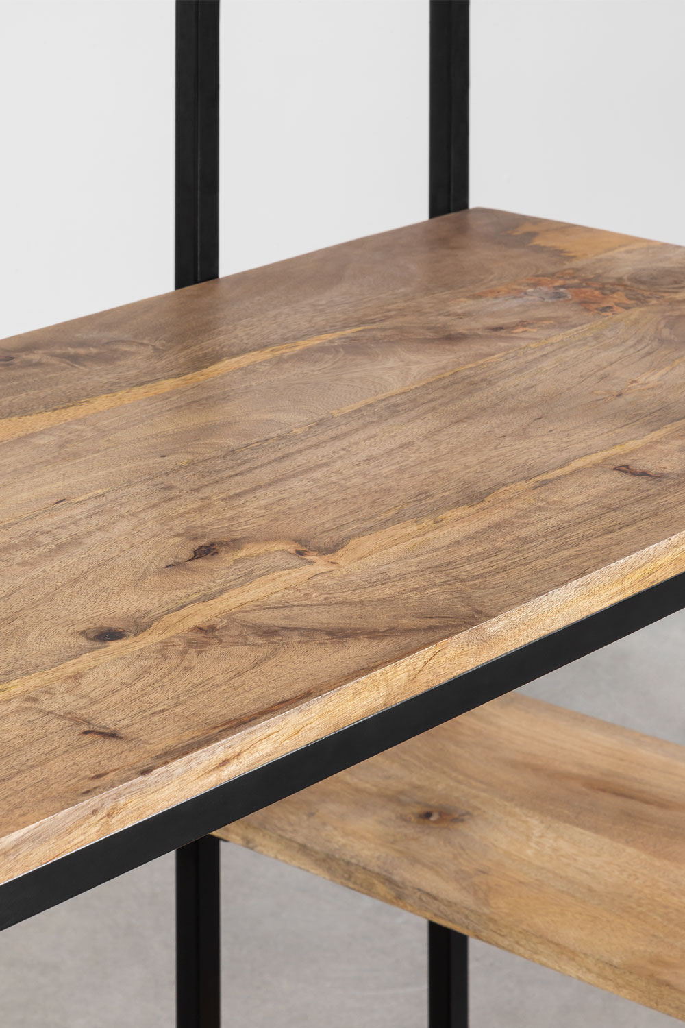 Jeffers mango wood desk with shelf SKLUM