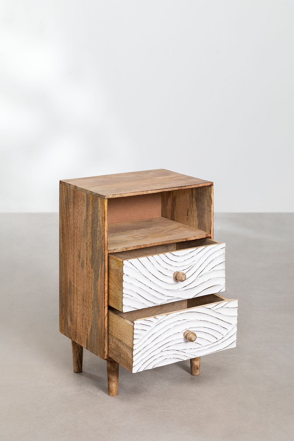 Mango shop wood nightstand