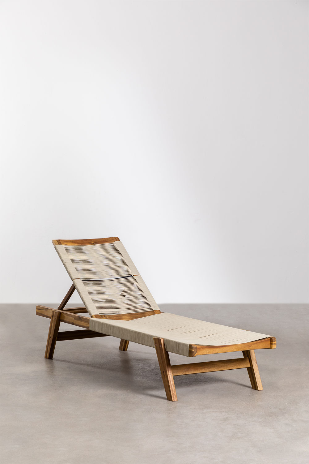 Folding wood 2024 chaise lounge