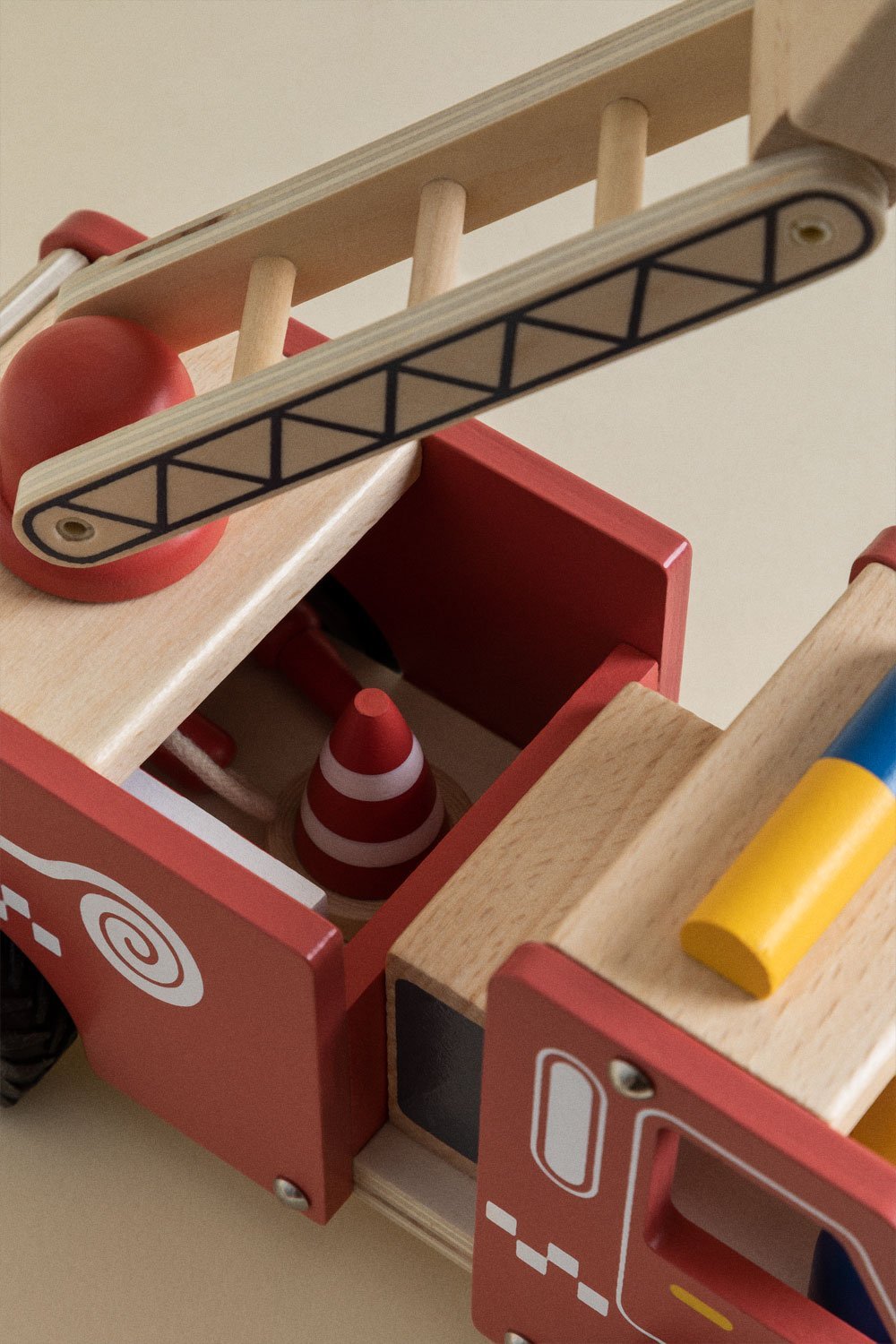 Kenan Kids Wooden Fire Truck, gallery image 5