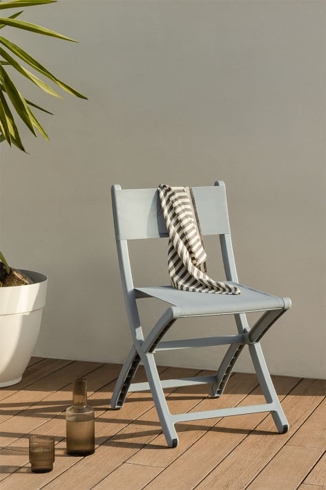 Folding Garden Chair Clarke - Glaciar Grey