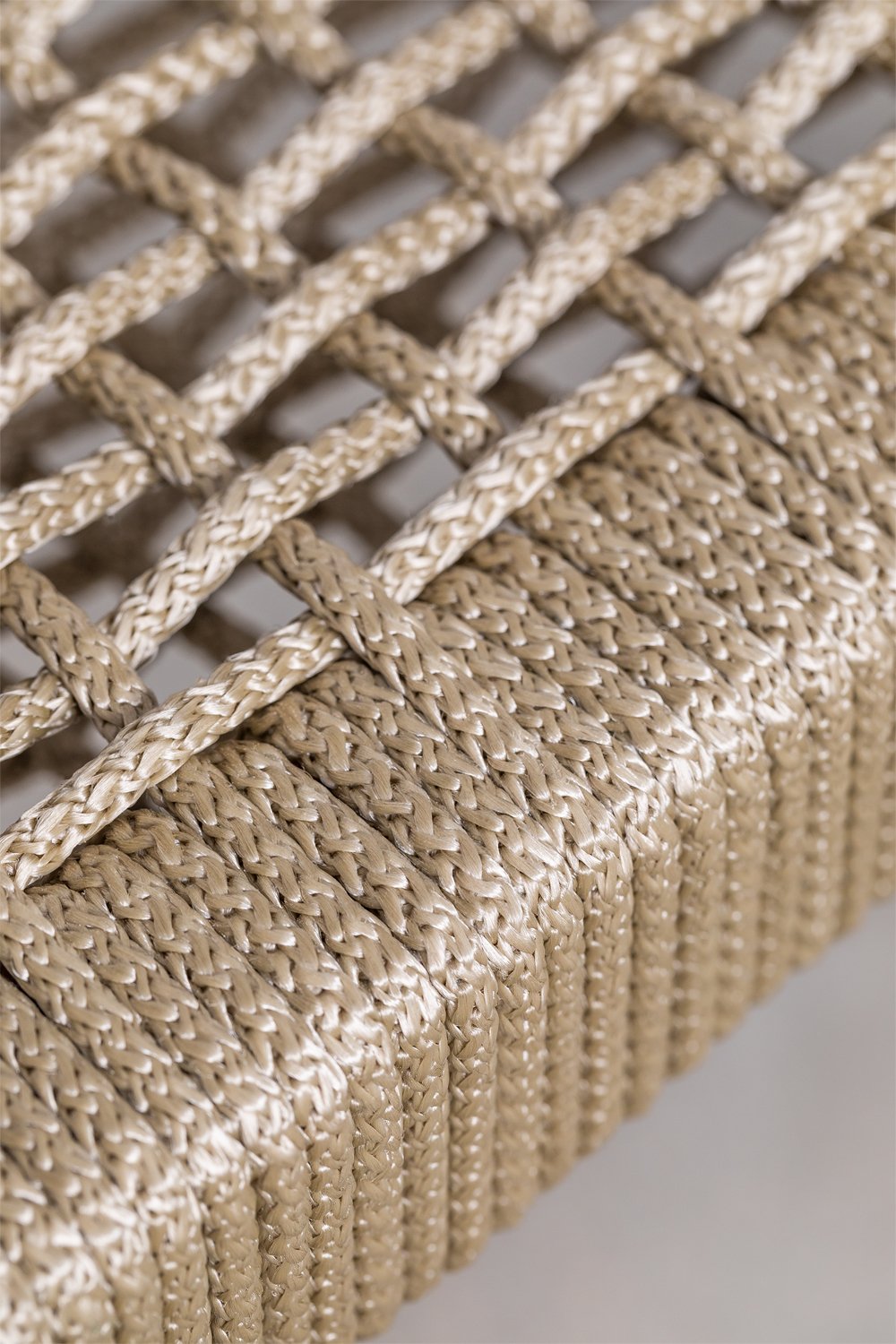 Mallory Acacia Wood and Braided Rope Dining Chair, gallery image 8