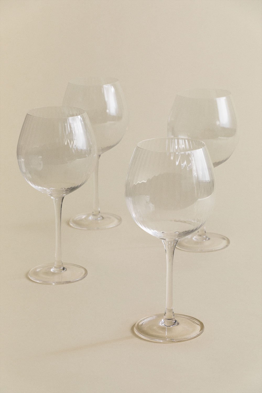 Pack of 4 Crystal Ball Glasses 60 cl Katlin, gallery image 2