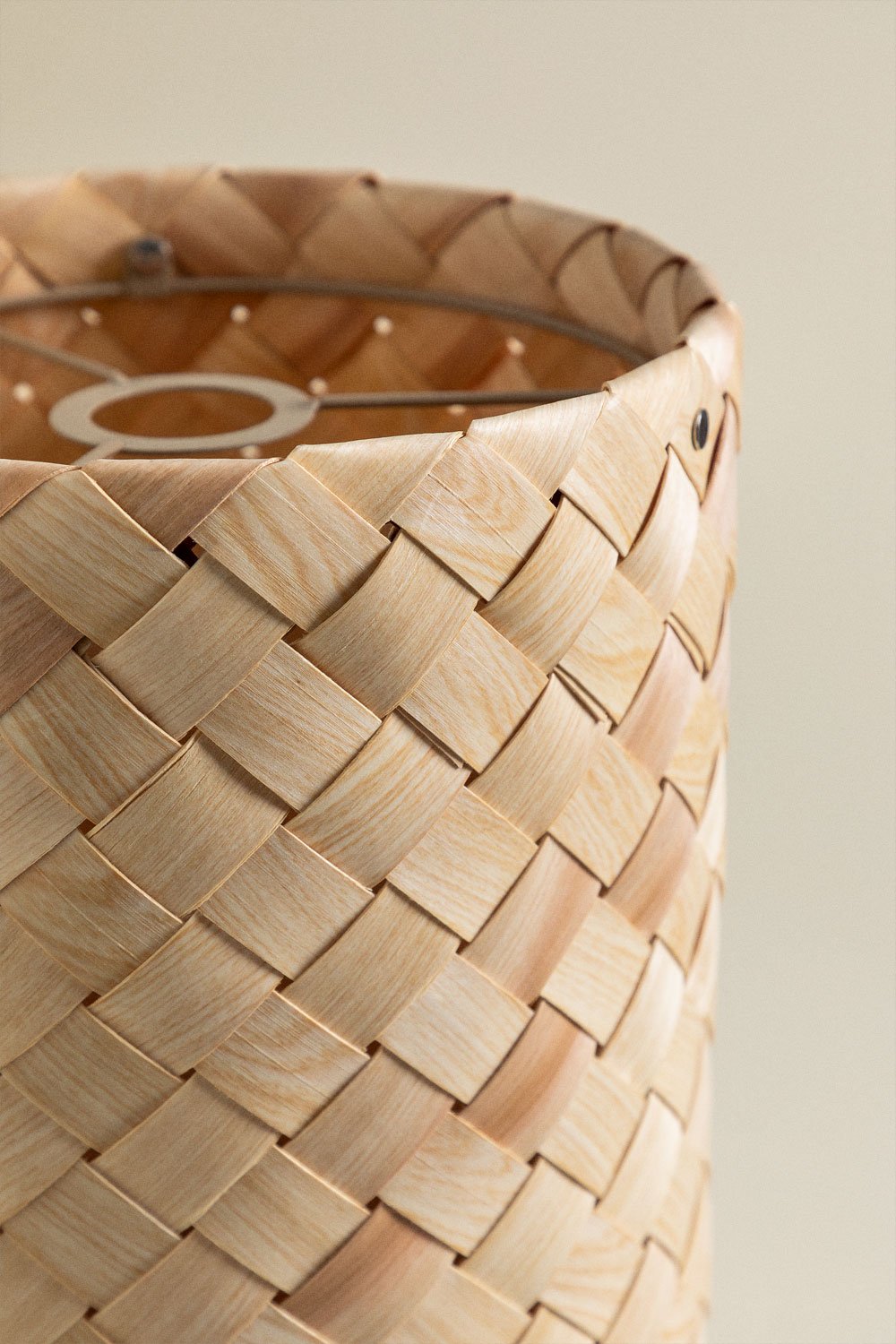 Tabita wooden lamp shade, gallery image 4