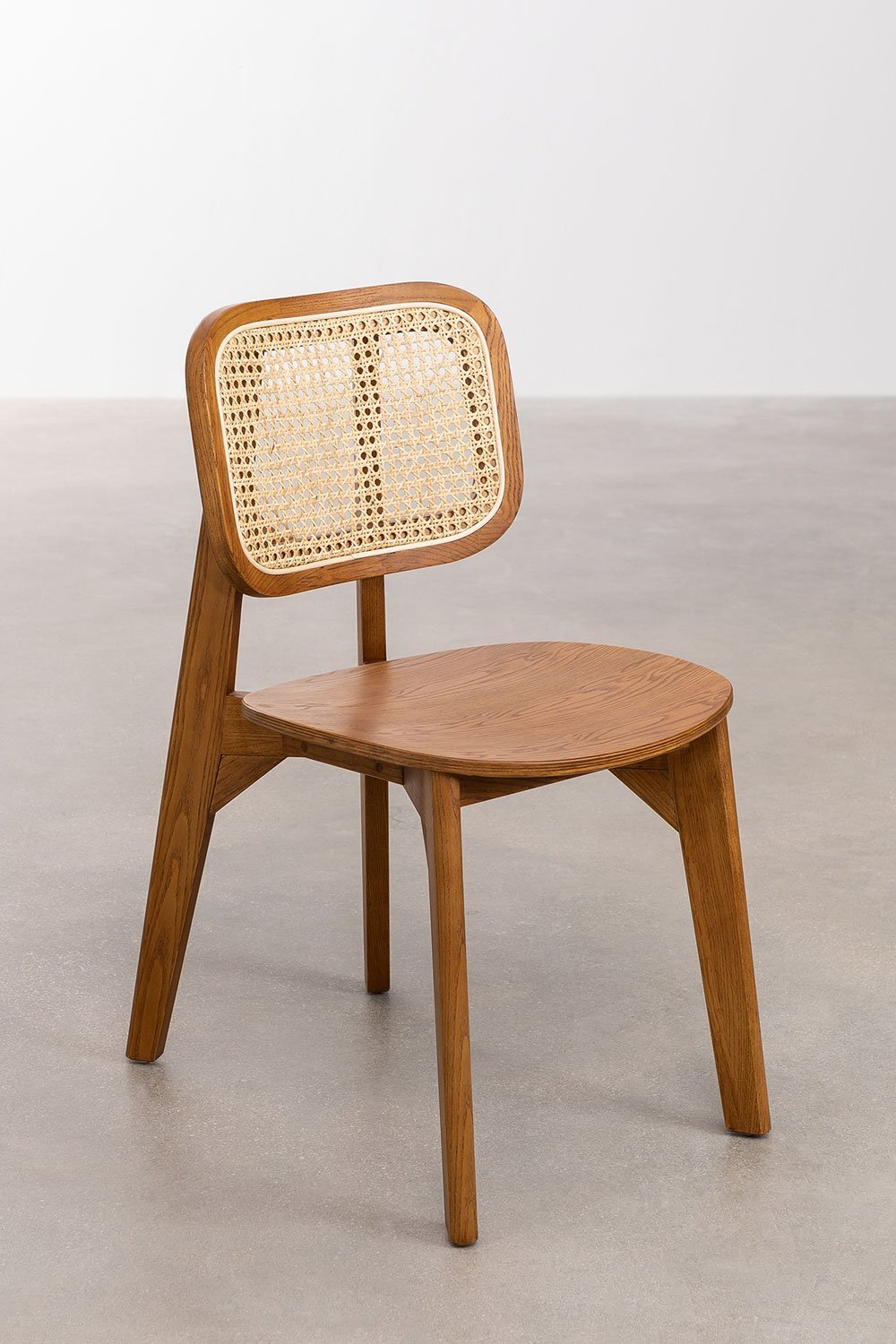 Defne wooden dining chair, gallery image 1