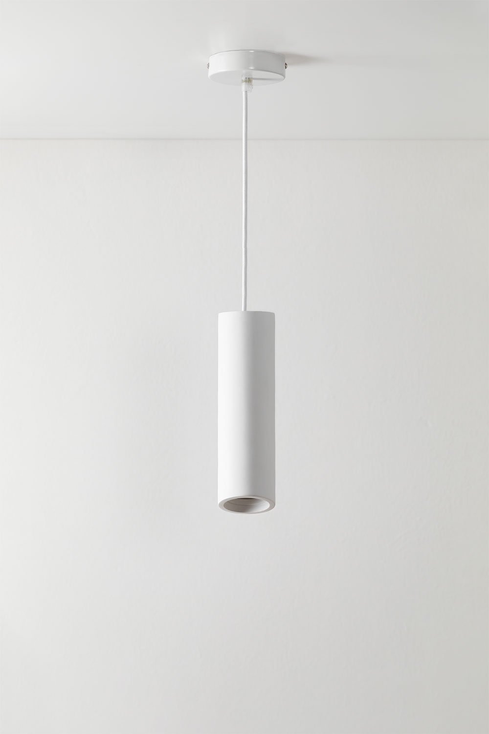 White deals plaster pendant