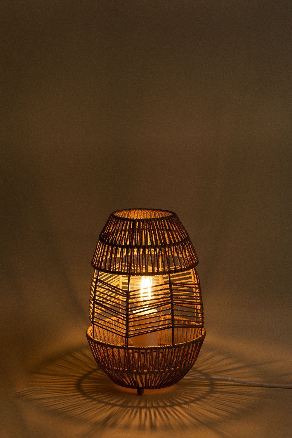Braided Paper Table Lamp Menak , gallery image 4