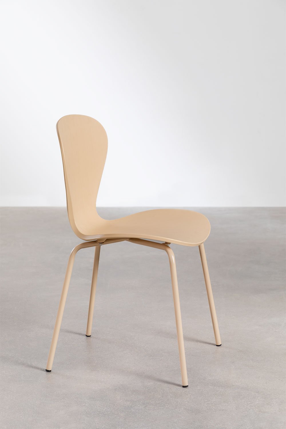 Uit Colors stackable dining chairs set of 2 in polypropylene and iron, gallery image 3