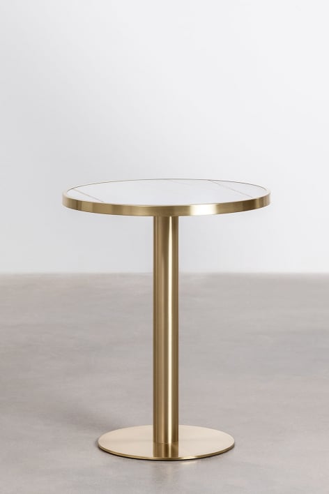 Round Stoneware Bar Table (Ø60 cm) Manhattan