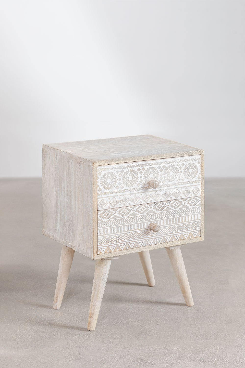 Ukurla mango wood nightstand with drawers      , gallery image 2