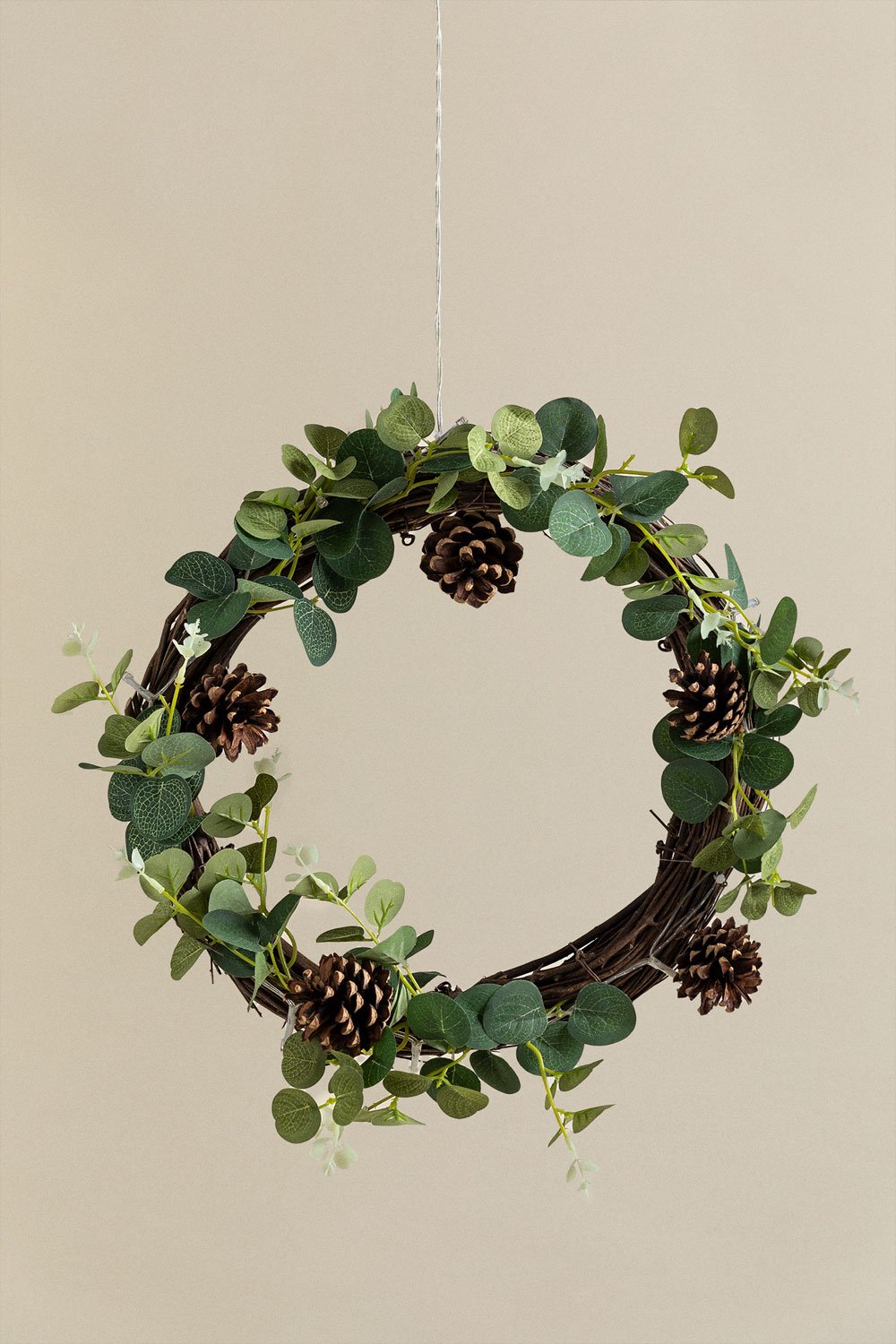 Christmas Wreath with LED Ø31 cm Eleanor, gallery image 2