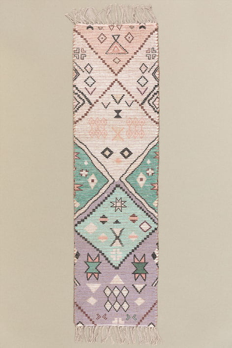 Jute & Fabric Hall Rug Nuada  (170x42,5 cm)