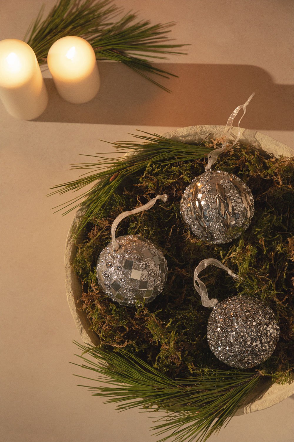 Set of 3 Christmas Ornaments Venia, gallery image 1