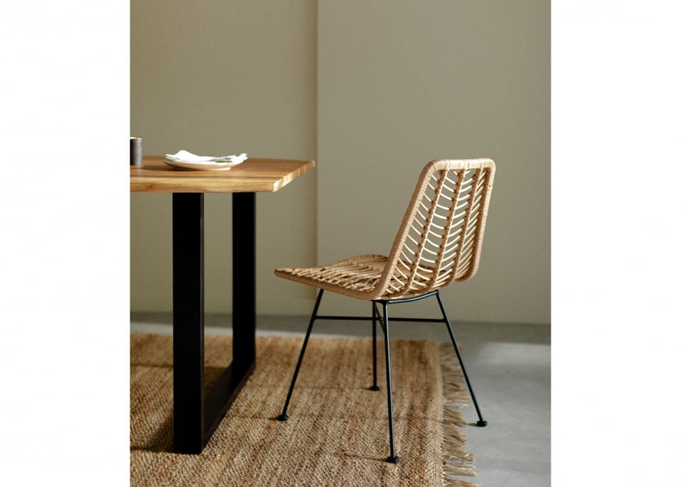 Dining Chair in Natural Gouda Synthetic Rattan